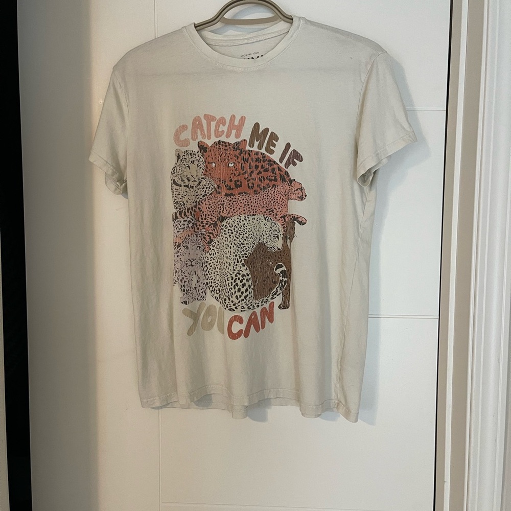 Show Me Your MuMu Graphic Tee - Cream with Multicolor Print